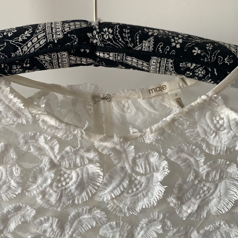 Maje embroidered floral top